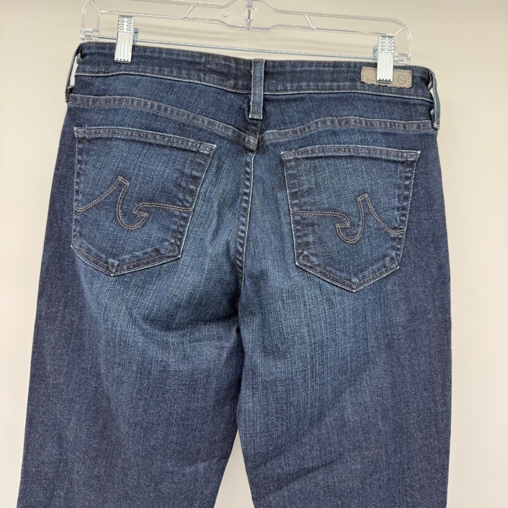 AG Adriano‎ Goldschmied Womens The Jessie Curvy Boot Cut Jeans Dark Wash Size 30 - Picture 4 of 13